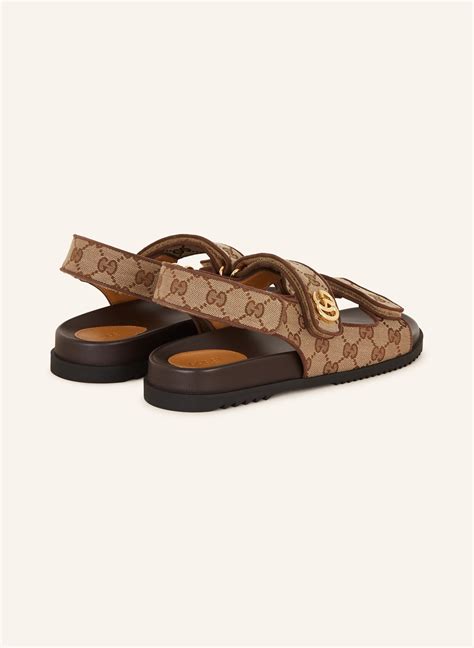 gucci sandalen damen|gucci unisex sandals.